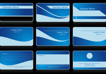 Vector Business Card Blue - vector gratuit #408553 