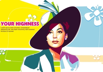 Your Highness in Popart Portrait - WPAP - Free vector #408793