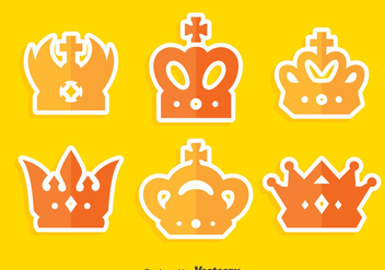 Flat British Crown Collection Vector - Free vector #409153