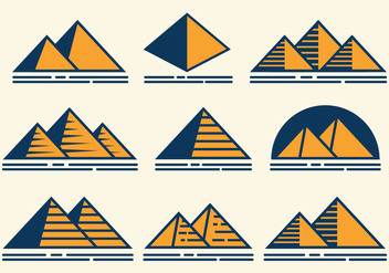 Piramide Vector Icons - Kostenloses vector #409243