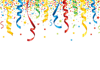 Party Popper Background - Kostenloses vector #409353
