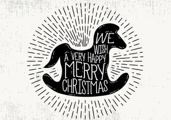 Free Christmas Greeting Card Vector - Free vector #409423