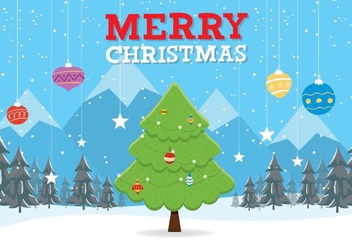 Free Christmas Vector Background - Free vector #409433