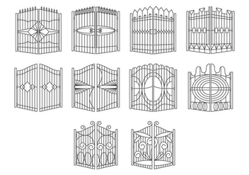 Free Gate Icon Vector - Free vector #410183