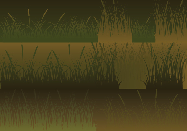 Meadow Silhouettes Horizontal Banners Set - vector gratuit #410573 
