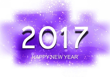 Free Vector New Year 2017 Background - vector #410713 gratis