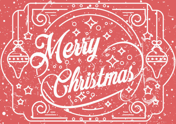 Merry Christmas Greeting Illustration - vector gratuit #410783 