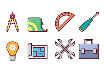 Free Architect and Construction Icons - Kostenloses vector #410923
