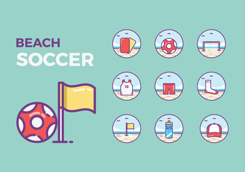 Free Beach Soccer Icons - vector gratuit #410933 