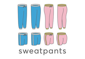 Sweatpants vectors - Free vector #411833