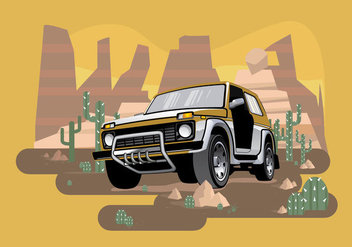 Jeep Illustration Vector - Kostenloses vector #411973