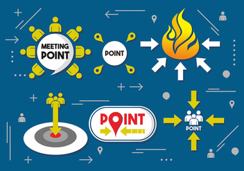 Meeting Point Vector Design - Free vector #412083