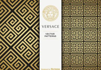 Free Versace Golden Vector Patterns - vector gratuit #412523 