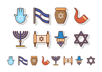 Free Israel Icon Set - vector gratuit #412533 