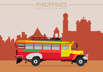 Jeepney Philippines Illustration - Kostenloses vector #412653