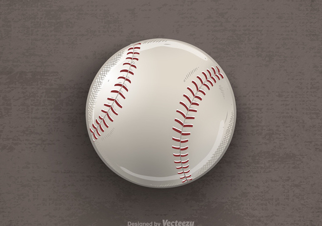 Free Drawn Baseball Vector Illustration - бесплатный vector #413013