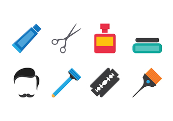 Free Barber Icon Set - Free vector #413473