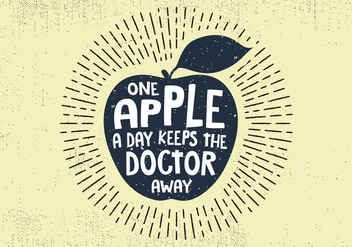 Free Hand Drawn Apple Fruit Background - vector gratuit #414303 