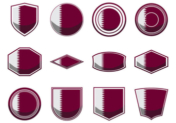 Free Qatar Flag Icon Vector - vector gratuit #414443 