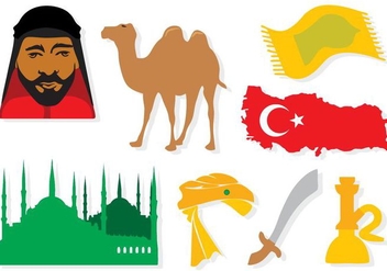 Free Turkey Elements Icons Vector - Free vector #414753