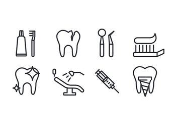 Dental Icons - Free vector #416463