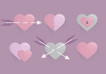 Vector Valetine's Day Hearts - vector #417833 gratis