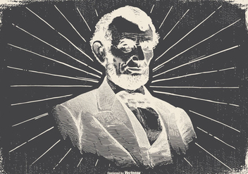 Vintage Abraham Lincoln Illustration - Kostenloses vector #418103