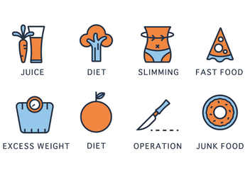 Slimming Icons - Kostenloses vector #418733