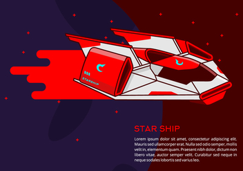Starship Background - vector gratuit #419223 