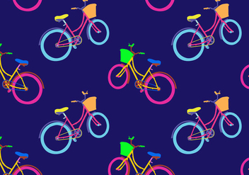 Free Bicicleta Seamless Pattern Vector Illustration - vector gratuit #419413 