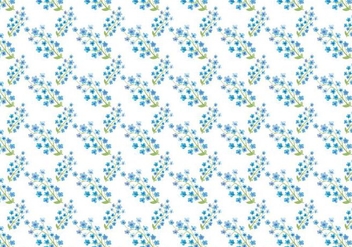 Free Vector Watercolor Blue Flowers Pattern - vector #419473 gratis