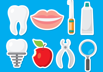 Fun Dentista Icons - vector #419753 gratis