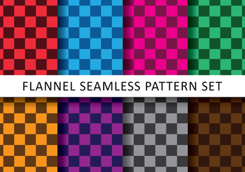 Colorful Checkered Flannel Vectors - Kostenloses vector #420173