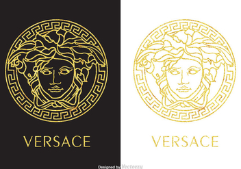 Free Golden Versace Logo Vector - vector gratuit #420253 