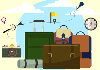 Free Travel Time Vector Illustration - Free vector #420493