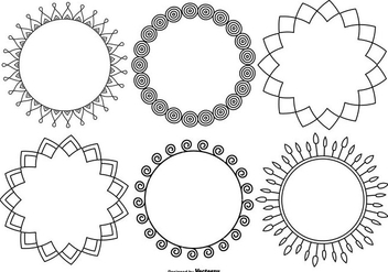 Funky Decorative Frame Collection - Free vector #421283