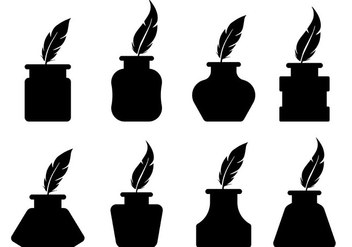 Free Inkwell Icons Vector - vector #421893 gratis
