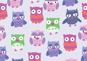 Colorful Buho Owl Pattern Vector - vector gratuit #422093 