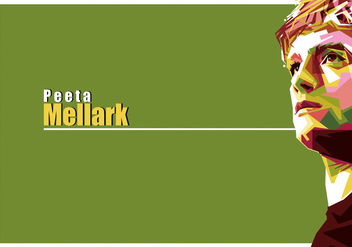 Peeta Mellark Vector Hunger Games Portrait - vector #422803 gratis