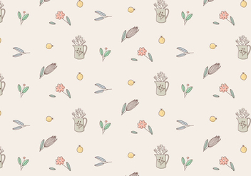 Plant Vector Pattern - Free vector #423233