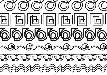 Abstract Line Style Borders - Vector - Kostenloses vector #423513