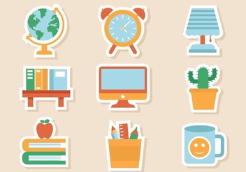 Free Study and Room Icons Vector - vector gratuit #424303 
