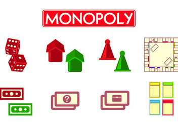 Set Of Monopoly Icons - Kostenloses vector #425833
