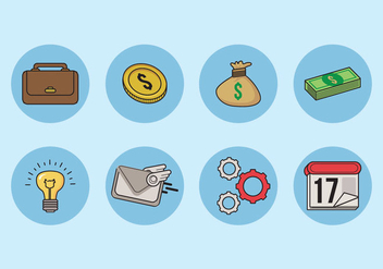 Business Icons Vector - Free vector #426273