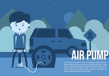 Car Tire Air Pump Background - бесплатный vector #426483