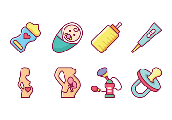 Free Maternity Vector Icons - Free vector #426873