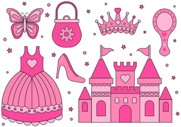 Free Princess Element Collection Vector - Free vector #428153
