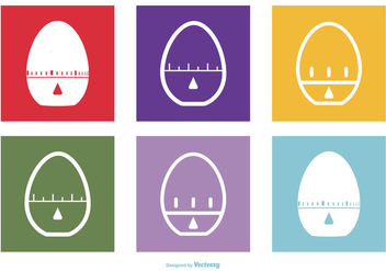 Egg Timer Icon Collection - vector #428163 gratis