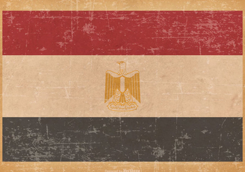 Flag of Egypt on Grunge Background - vector gratuit #428173 