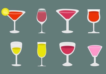 Free Alcohol and Cocktail Icons Vector - vector gratuit #428503 